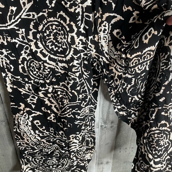 Rachel Zoe pants flowey wide leg high elastic waist NWT women’s size xl black - Picture 5 of 5